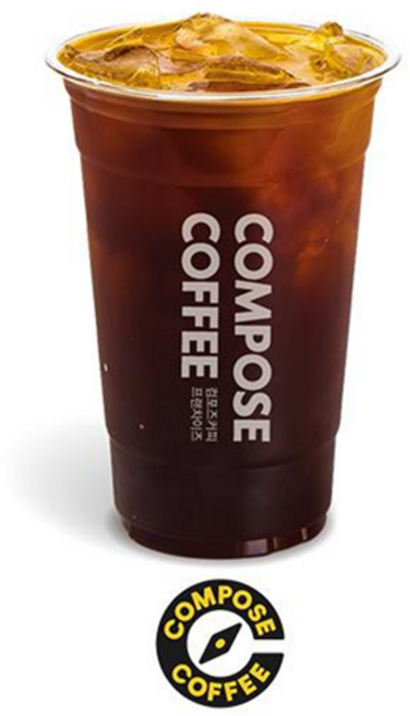 [실시간e쿠폰] [컴포즈커피] 아이스 아메리카노 외 인기 커피 메뉴 모음 (카페라떼, 콜드브루)