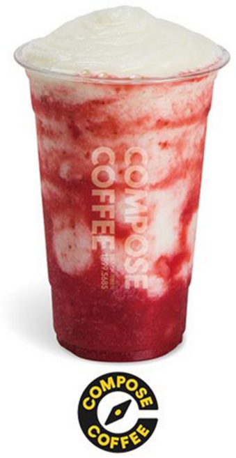 [실시간e쿠폰] [컴포즈커피] 아이스티 등 인기 라떼 쉐이크 스무디 모음 (에이드, 아망추, 초코라떼)