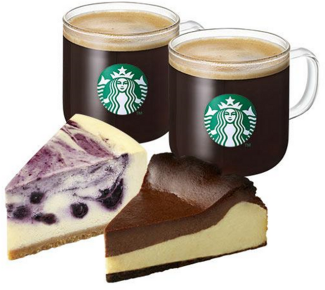 [실시간e쿠폰] ※보상쿠폰 사용불가※[스타벅스] 아메리카노+푸드 세트 상품 모음 (케이크/베이글/샌드위치)