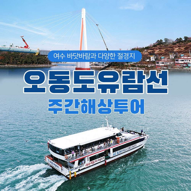 [여수] 오동도유람선 - 주간해상투어 왕복 승선권