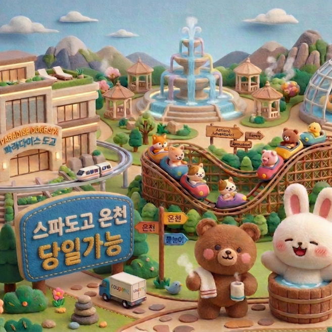 [충남아산] [문자전송][당일사용가능] ★특가상품★ 파라다이스 스파도고 워터파크 종일권