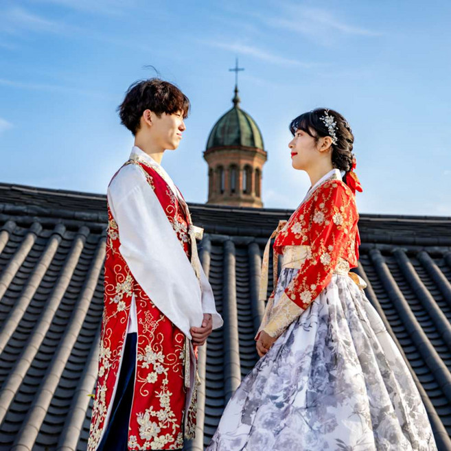 [전주] 전주한옥마을 한복대여,경성의복,교복 "색동저고리"