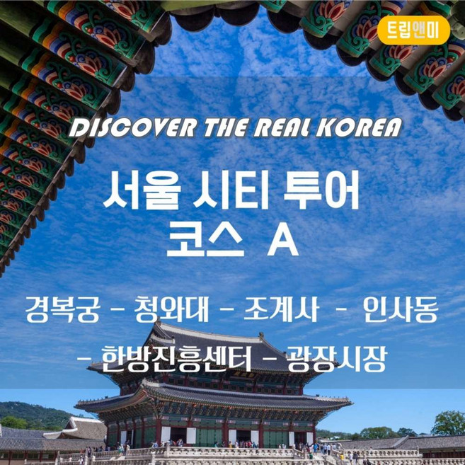 [서울] ★서울시티투어 코스A(한국,외국인)/ 경복궁+청와대외관+조계사+인사동+한방진흥센터+광장시장