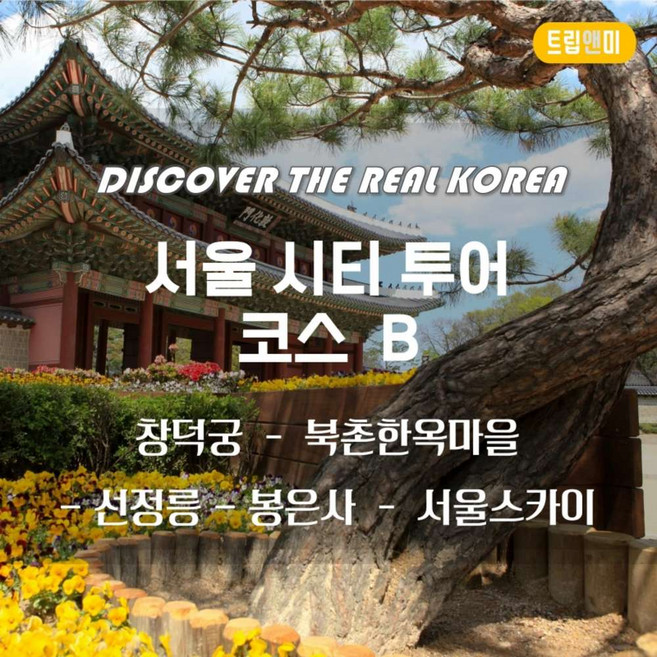 [서울] ★서울시티투어 코스B(한국,외국인)/ 창덕궁+북촌한옥마을+선정릉+봉은사+서울스카이★