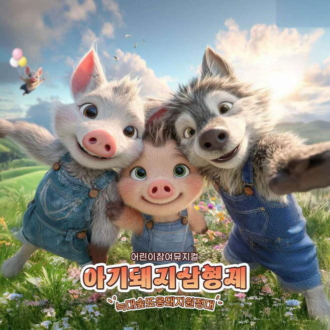 [서울/대학로] 어린이참여뮤지컬 아기돼지삼형제(늑대숲 또옹돼지원정대)