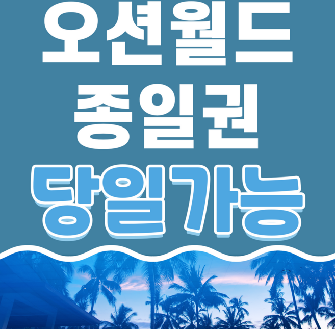 [홍천] 홍천 오션월드 입장권 할인 문자발송 이지패스 구명조끼 포함 당일이용가능
