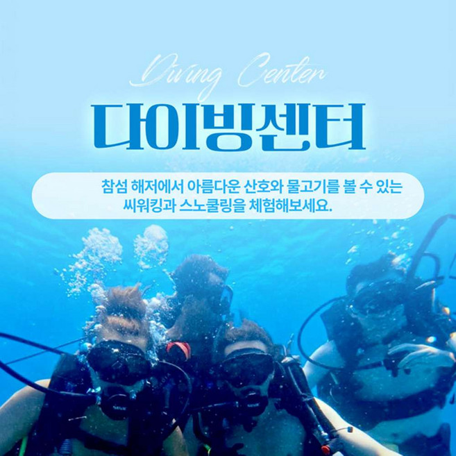 [베트남 호이안] [호이안]다이빙센터 참섬 스노클링/펀 다이빙(픽업/중식 포함)