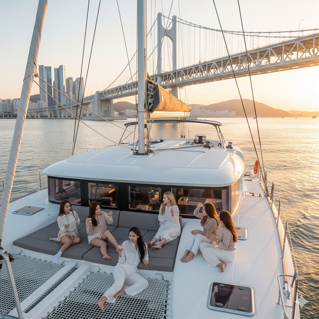 [부산] 부산요트투어 해운대 광안리 드론쇼  2024년신형40인승대형유럽명품요트 요트탈까