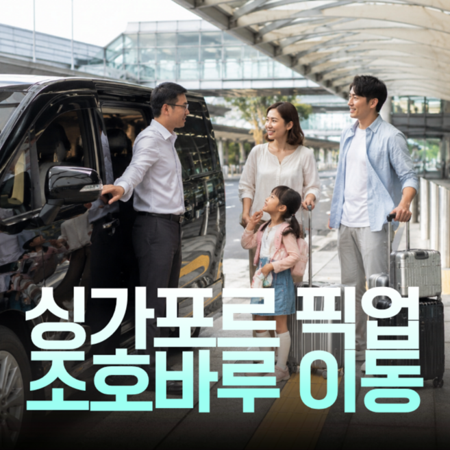 [싱가포르] [왕복가능] 싱가포르 공항픽업 조호바루 이동 서비스｜창이공항 샌딩 / 전용차량 / 공항택시