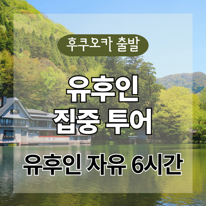 2위 - [후쿠오카] [후쿠오카] 유후인 집중 투어 (자유시간 넉넉)