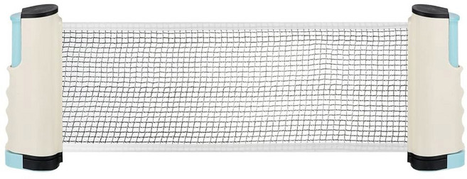 패티킬은 모든 테이블을 위한 접이식 탁구 네트 휴대용 6피트 네트 및 가족 게임을 최대 2인치 포스트 장비를 갖추고 있습니다, Blue White, 1개