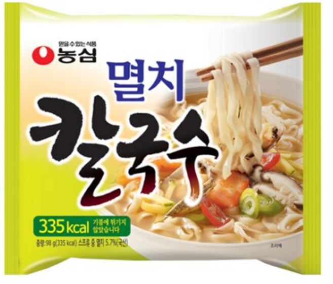 농심 멸치 칼국수, 98g, 1개