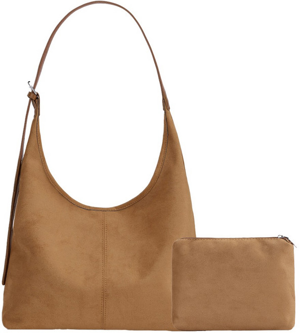 25년신상 부드러운 스웨이드 숄더백 노티드 + 파우치 증정 보부상