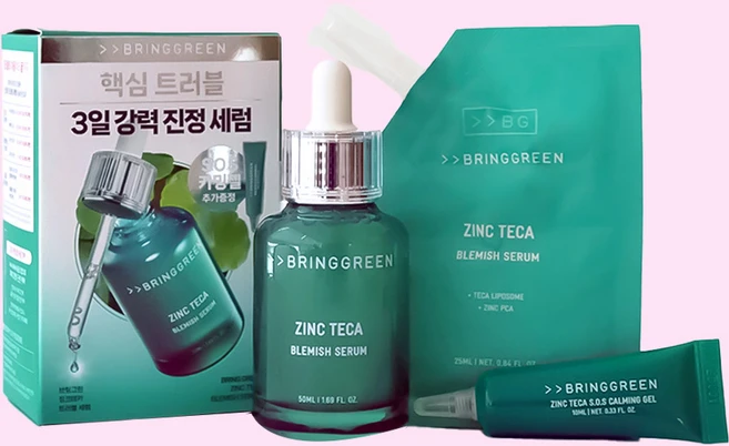 브링그린 징크테카 트러블 세럼 기획, 1개, 75ml - 쿠팡