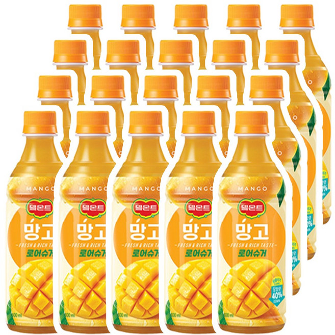 델몬트 망고 로어슈거 400ml, 20개