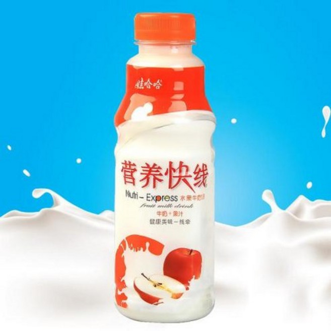 연소중국식품 밀크음료 와하하 사과요구르트 뉴트리익스프레스 480ML, 1개