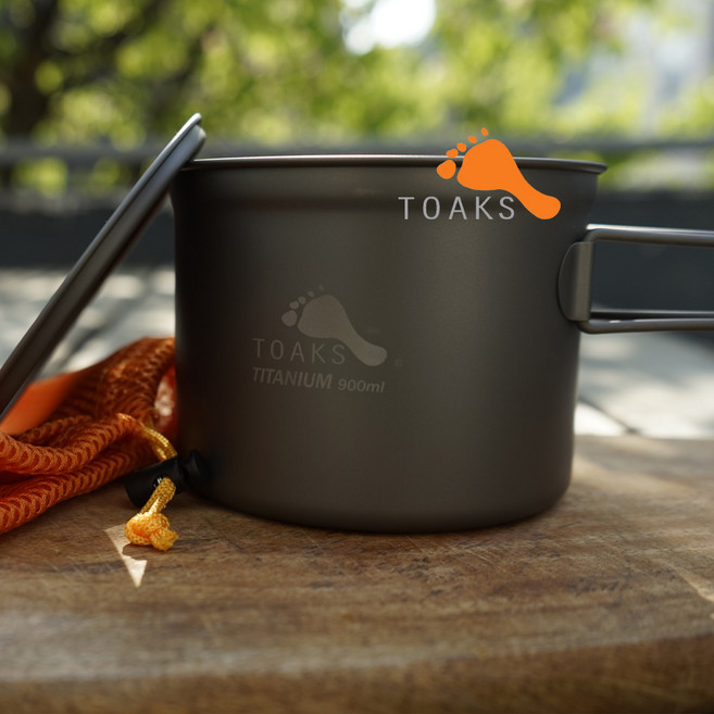 파란낚시 TOAKS 톡스 티타늄 900ML 1100ML 냄비 코펠 초경량 캠핑 낚시 등산 신상품 정품, 900ML 냄비, 1개