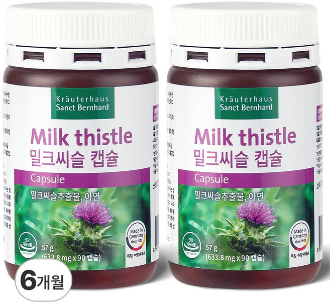 크로이터하우스 밀크씨슬 간영양제 고함량 간건강 (3개월분), 2개, 90회분