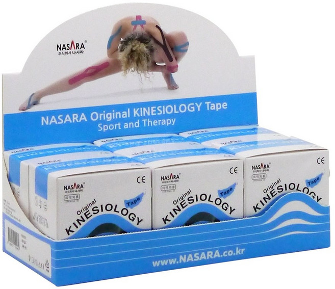 나사라 키네시올로지 스포츠테이핑 근육테이프 6개 스포츠테이프