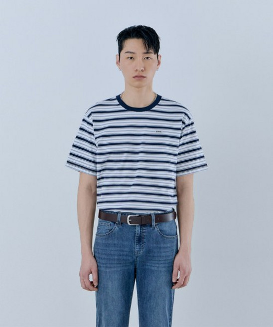 게스 GUESS CORE 2color 유니 스트라이프 반팔 티셔츠 MQ2K9430 396913