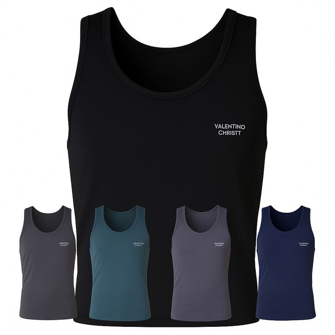 발렌티노크리스티 가볍고 편안한 하이게이지 남성런닝 5종세트