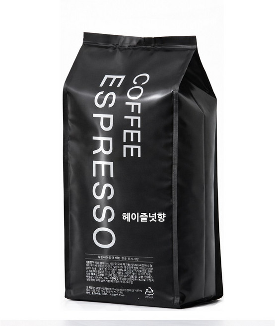 커피 에스프레소 클래식 헤이즐넛향 원두커피, 1개, 1kg, 홀빈(분쇄안함)