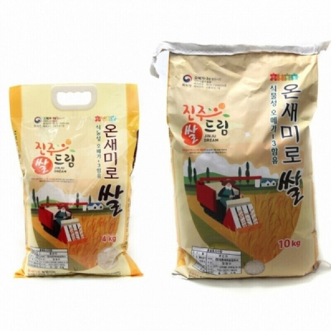 [정촌예하농업회사법인] 2025년 햅쌀 온새미로 쌀, 4kg, 1개, 상등급