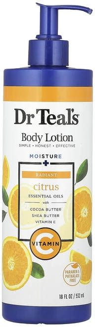 특별한효과 Dr. Teal's 바디 로션 모이스처 + 래디언트 시트러스 532ml(18fl oz) 곧일시품절됩니다, DrTeals바디로션모이스처래디언트시트러스532ml18, 1개, 532ml - 쿠팡