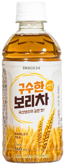 스낵24 구수한 보리차 340ml x 20개, 1박스, 20개입