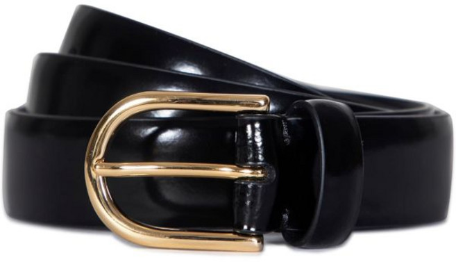 빈스 여성용 1인치 페 스파졸라토 벨트, Black / Gold, Large