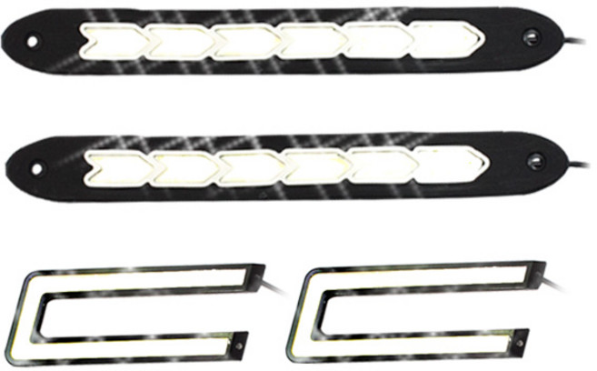 자동차튜닝 램프 LED바 차량용 데이라이트 안개등 주간주행등, 1개