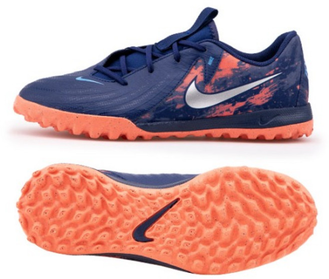 [국내정품] 나이키 주니어 팬텀 GX2 아카데미 TF EH 엘링 홀란드 키즈 가벼운 발편한 경량 축구화 풋살화 인조잔디용 맨땅용 블루 보이드 네이비 (세탁망증정)