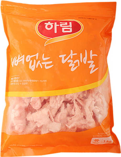 하림 뼈없는닭발(냉동) 1kg, 1개