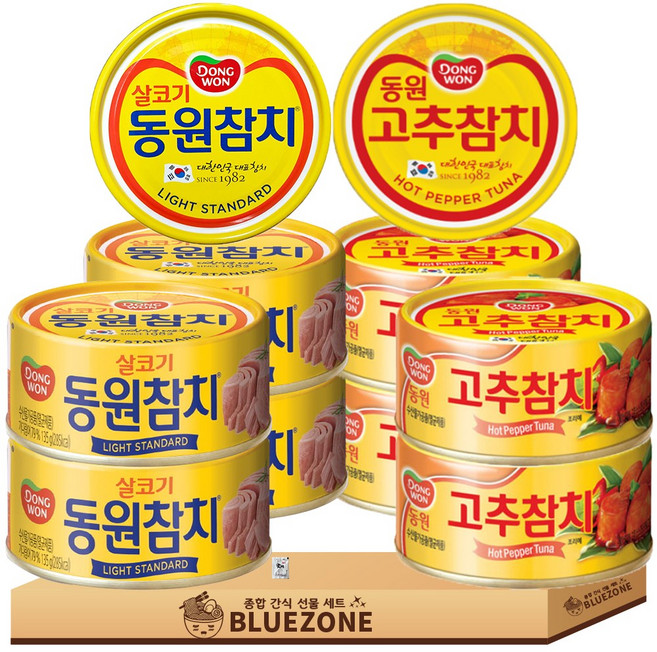 동원참치 90g 2종 B세트 (고추+스탠다드)x5, 10개