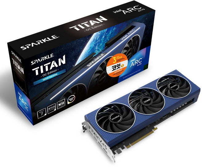 [공식수입사] SPARKLE Arc A770 TITAN OC D6 16GB, [SPARKLE]A770 TITAN
