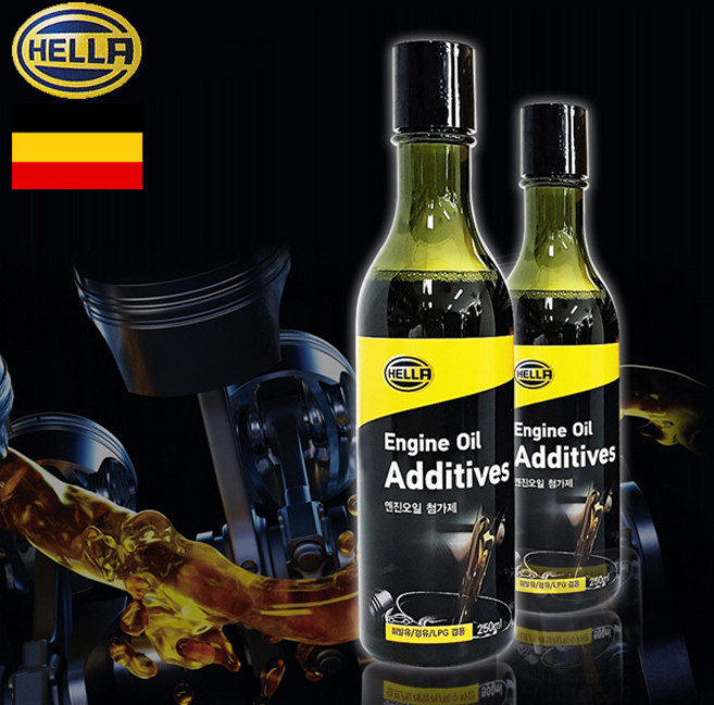 [HELLA]독일 헬라 신소재 그래핀 가솔린 디젤 LPG 엔진오일 첨가제 250ml, 단품, 1개