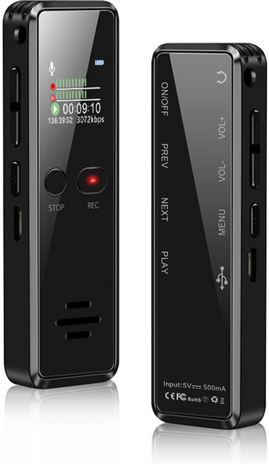 초소형 녹음기 고성능 보이스레코더 41h 연속 녹음 26h 연속 재생 V90-32GB 대용량