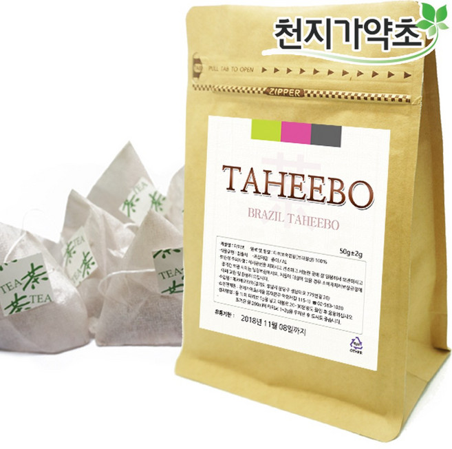 브라질산 타히보 티백차, 2개, 1g