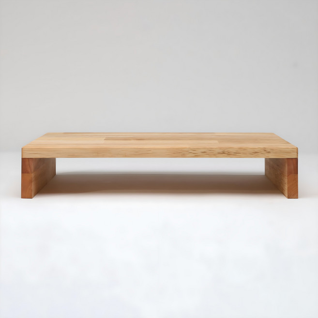 더그루몰 고무나무 1단 미니 모니터 받침대, 혼합색상