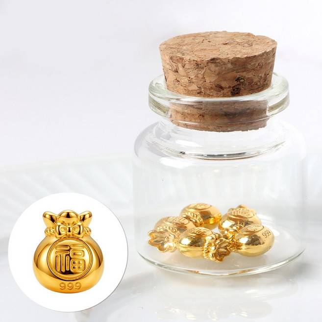 오로프 999 순금 오브제 복주머니