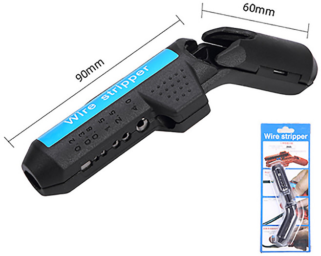 독일기술 최신형 멀티 다용도 전선스트리퍼, 블랙, 1개
