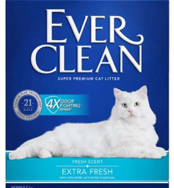 Eve Clean 藍鑽貓砂 藍標 植萃除臭 低敏 多貓 礦砂, (藍標)4倍淨味貓砂-微香, 1個, 8.5kg