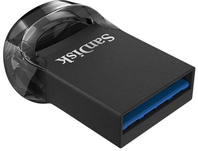 SanDisk Ultra Fit 128GB USB 3.2 CZ430 隨身碟 - 典雅黑 最高400MB/s讀取速度, 1個