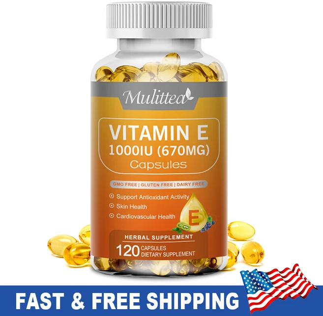 Mulittea 비타민 E 1000IU 혼합 토코페롤 천연 항산화제 피부 및 면역력 강화에 도움 121880 - 쿠팡