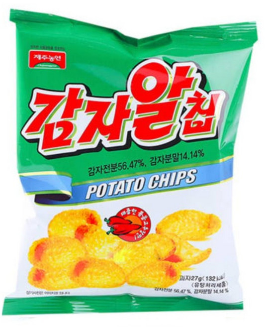 제주농연 감자알칩 매콤한 볶음 고추장맛, 80개, 27g