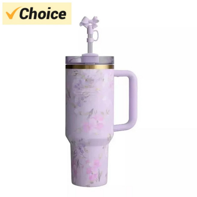 [바자르]스탠리X러브쉐이크팬시 LoveShackFancy 40온즈/StanleyXLoveS, 검정색