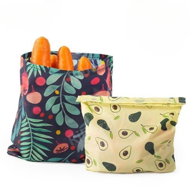 밀랍 랩 가방 천 환경 보호 천연 유기농 면 야채 과일 추천키트 친환경제품제로웨이스트 샵 주방용품감성디자인, 23x20CM [북극곰], 1개