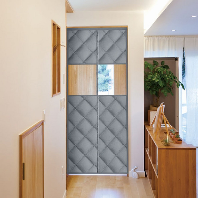 현관 자석 방한 커튼 냉기차단 외풍 차단 비닐 바람막이 현관문 단열 겨울 난방비절약, 윈도우