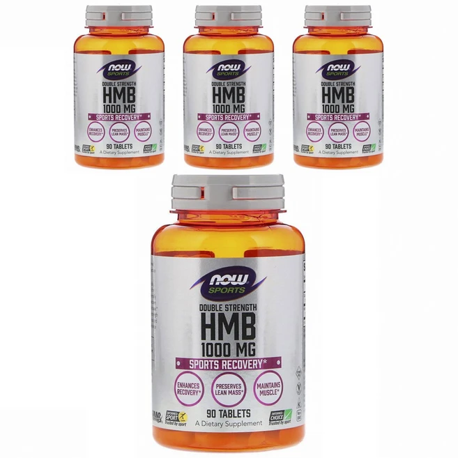 나우푸드 HMB 1000mg 스포츠 리커버리 타블렛 비건, 90정, 4개 - 쿠팡