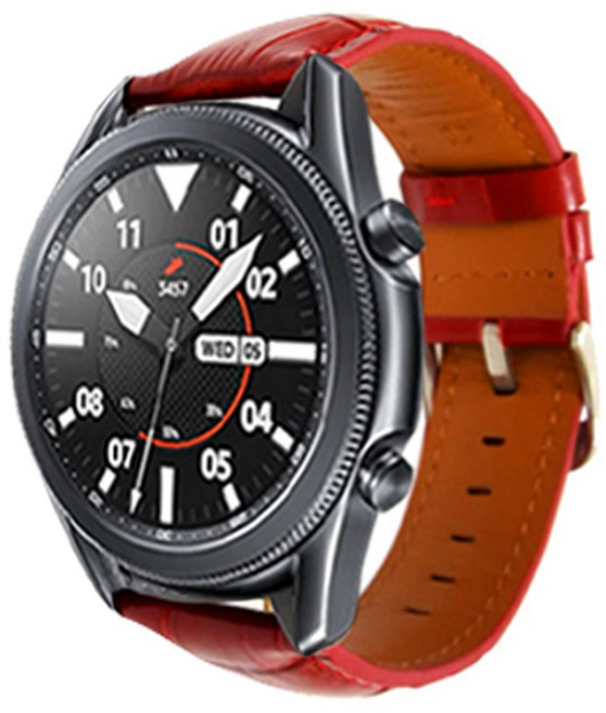 오버기어 갤럭시 워치 가죽 스트랩 20mm, 레드 브라운(L-7), 1개